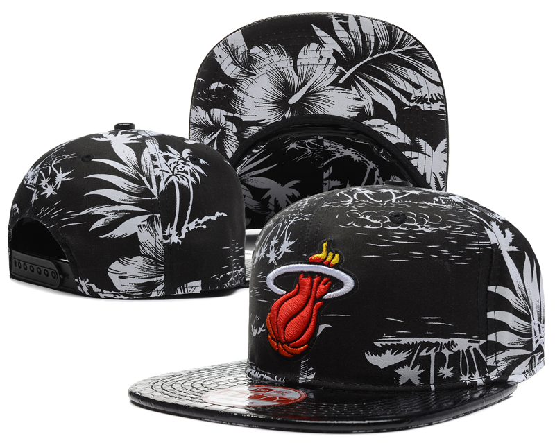 NBA Miami Heat NE Snapback Hat #225